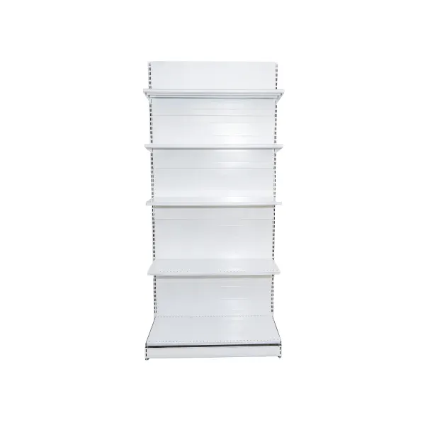 Raft metalic magazin de mijloc (gondolă), alb – H:2235mm x L:1000mm x B:500mm + 4x400mm