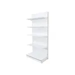 Raft metalic magazin de perete, alb – H:2235mm x L:1250mm x W:400mm