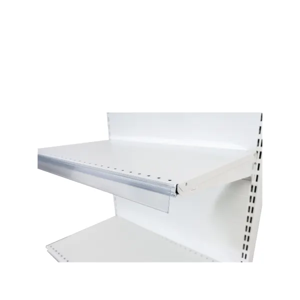 Raft metalic magazin de perete, alb – H:2235mm x L:1250mm x W:400mm - Handlekraft Raft metalic magazin de perete, alb – H:2235mm x L:1250mm x W:400mm