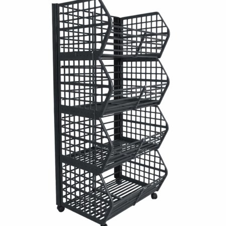 Coș promoțional cu 4 nivele – H:165cm x L:71cm x W:58cm