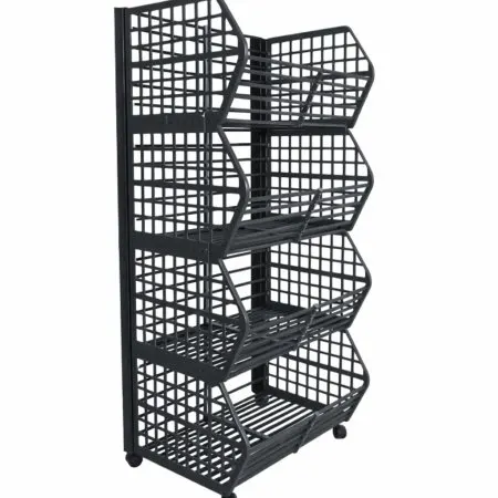Coș promoțional din plastic cu 4 nivele – H:166 cm x L:50 cm x W:57 cm