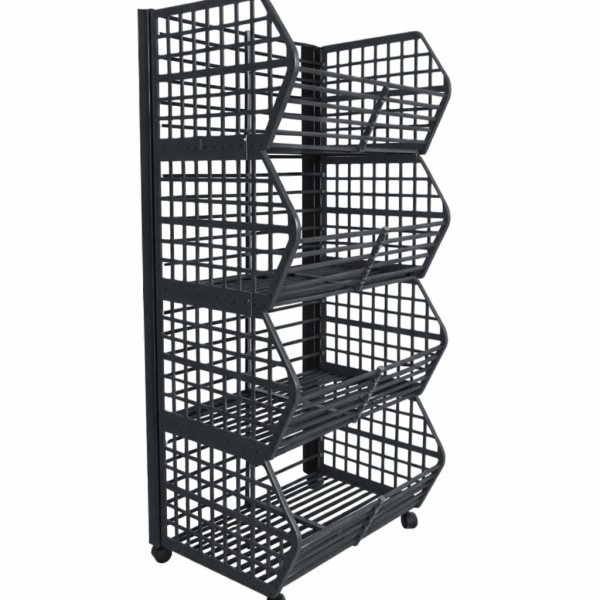 Coș promoțional cu 4 nivele – H:165cm x L:71cm x W:58cm