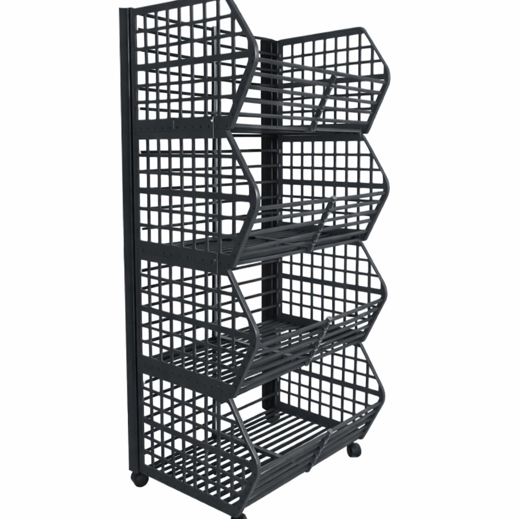 Acasă - Handlekraft Coș promoțional cu 4 nivele – H:166cm x L:100cm x W:58cm