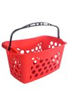 Cos de cumparaturi cu maner - 25 l, rosu (plastic)