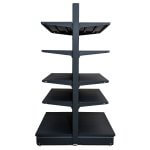 Raft comercial de mijloc - H:1778mm x L:1000mm x W:400mm, RAL 7016