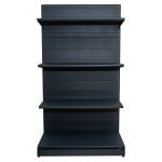 Raft comercial de mijloc - H:1778mm x L:1000mm x B:500mm + 3x400mm, RAL 7016