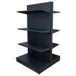 Raft metalic magazin de mijloc (gondolă), gri antracit – H:1625mm x L:1000mm x W:400mm