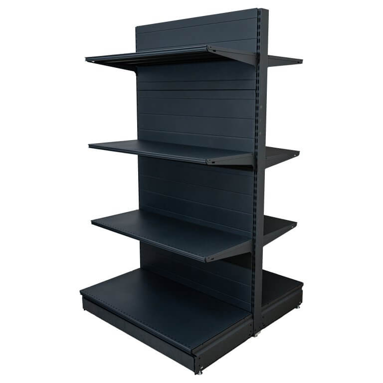 Raft comercial de mijloc - H:1625mm x L:1000mm x B:400mm + 3x300mm, RAL 7016