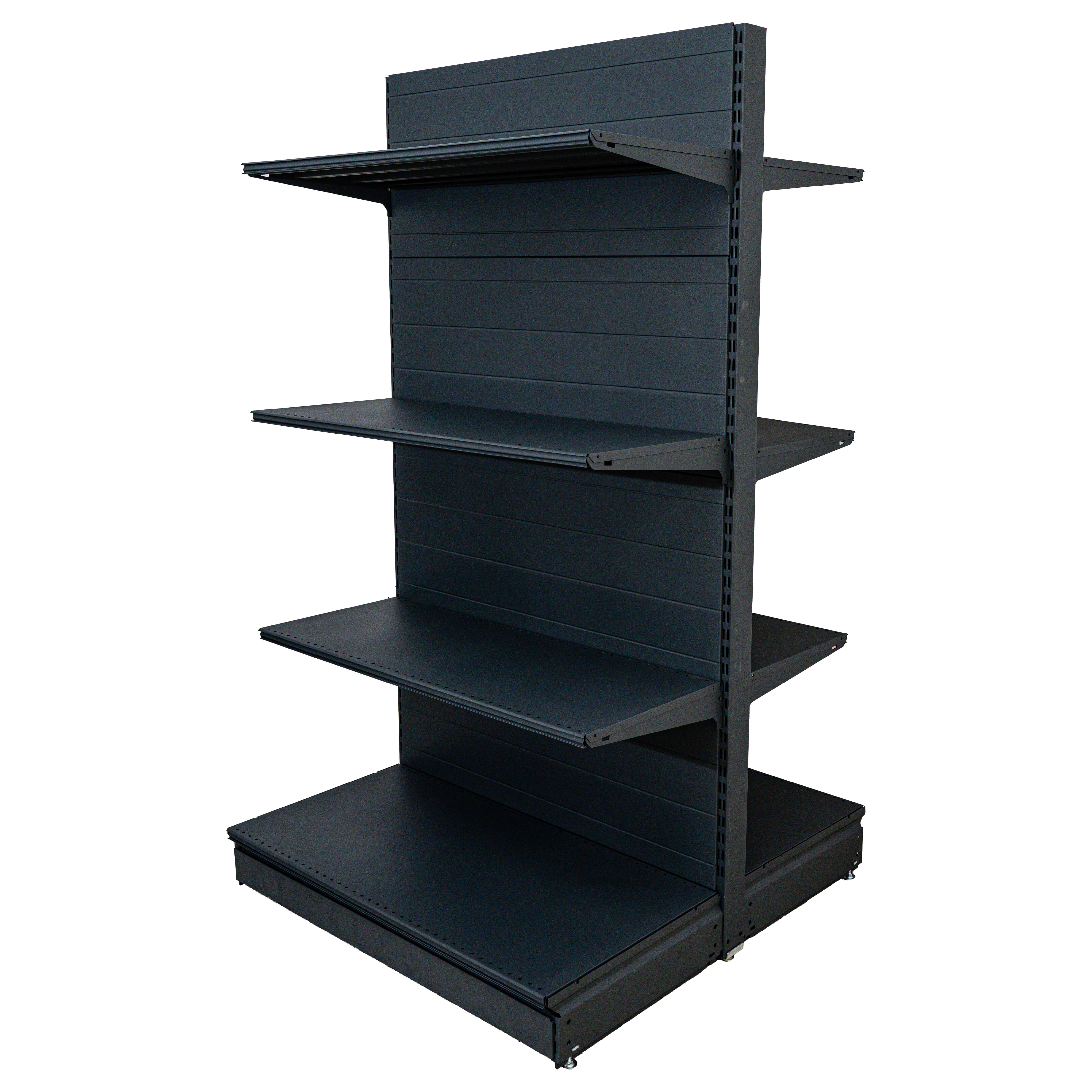 Raft comercial de mijloc - H:1625mm x L:1000mm x B:400mm + 3x300mm, RAL 7016