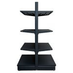 Raft comercial de mijloc - H:1470mm x L:1000mm x B:300mm, RAL 7016