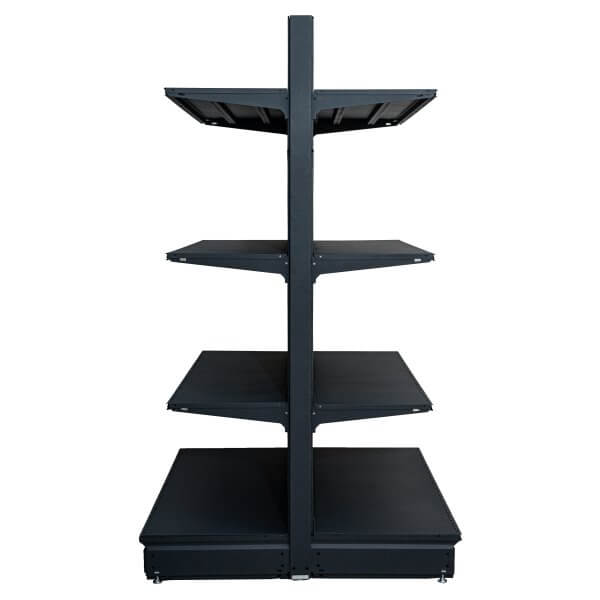 Raft comercial de mijloc - H:1470mm x L:1000mm x B:300mm, RAL 7016