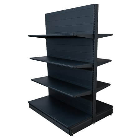 Raft comercial de mijloc - H:1778mm x L:1000mm x B:500mm + 3x400mm, RAL 7016