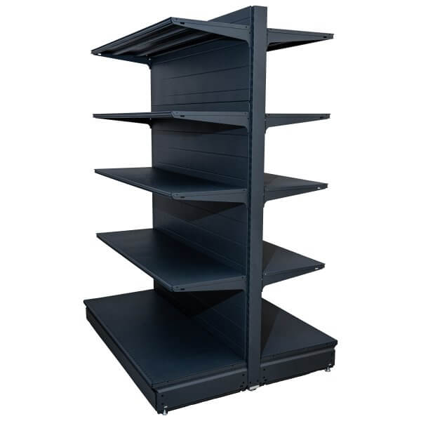 Raft comercial de mijloc - H:1778mm x L:1000mm x W:400mm, RAL 7016