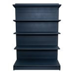 Raft comercial de mijloc - H:2235mm x L:1000mm x B:400mm + 4x300mm, RAL 7016
