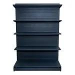 Raft metalic magazin de perete, gri antracit – H:1930mm x L:1330mm x W:400mm