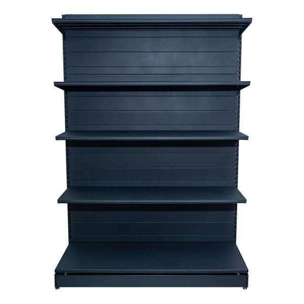 Raft comercial de mijloc - H:2235mm x L:1000mm x B:400mm + 4x300mm, RAL 7016