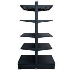 Raft comercial de mijloc - H:1778mm x L:1000mm x W:400mm, RAL 7016