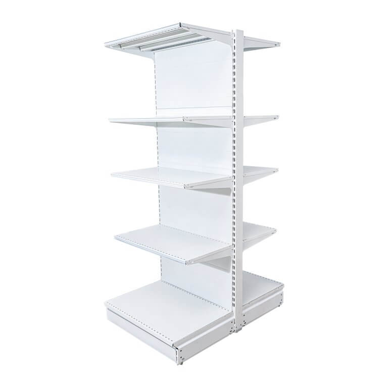 Acasă - Handlekraft Raft comercial de mijloc - H:1930mm x L:1000mm x B:500mm, RAL 9016