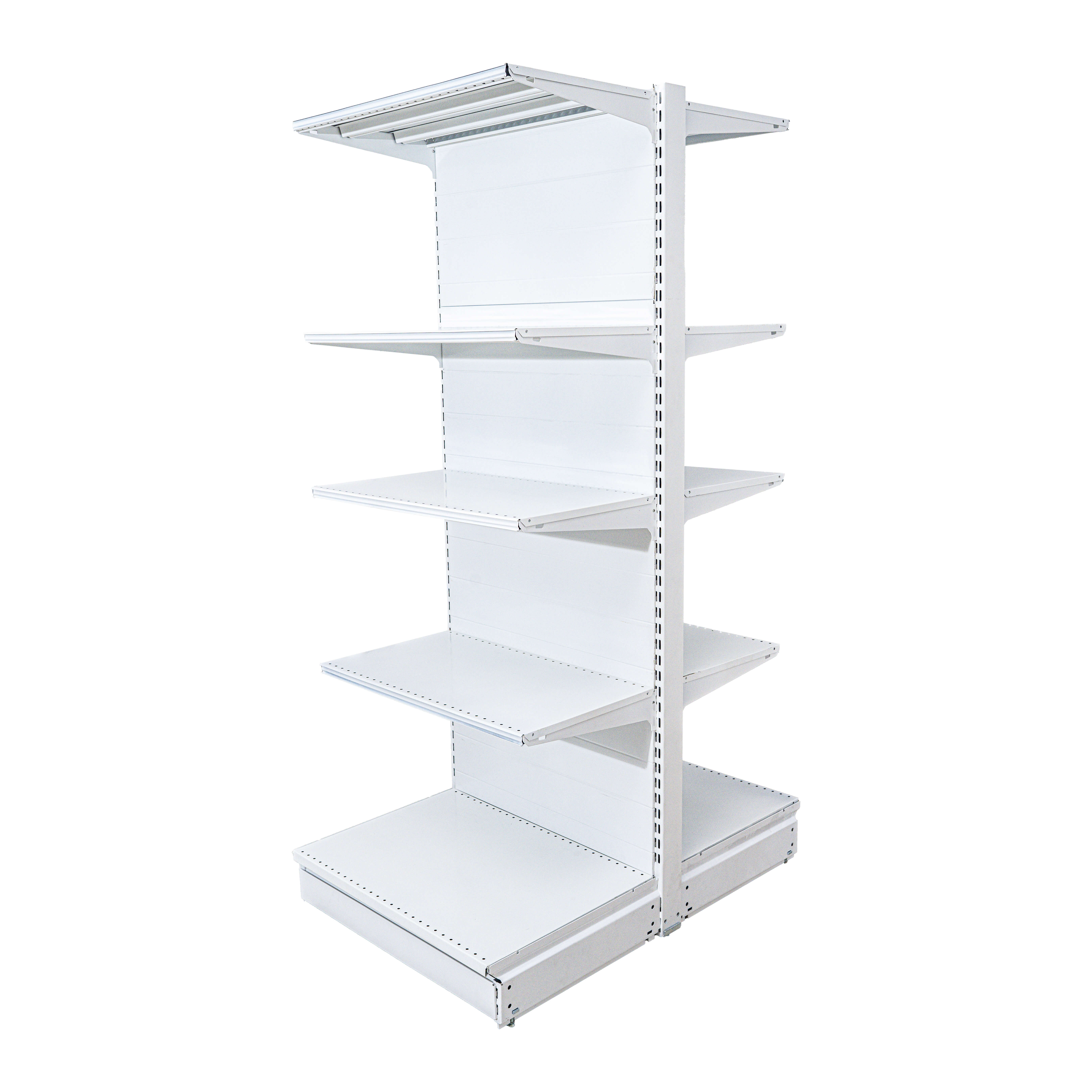 Acasă - Handlekraft Raft comercial de mijloc - H:1930mm x L:1000mm x B:400mm, RAL 9016