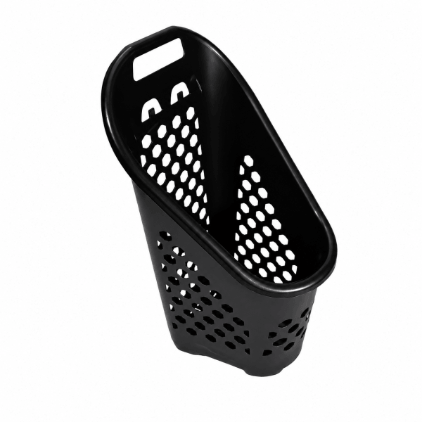 Coș de cumpărături cu roți – 70 L, plastic rezistent, negru - Handlekraft Coș de cumpărături cu roți – 70 L, plastic rezistent, negru