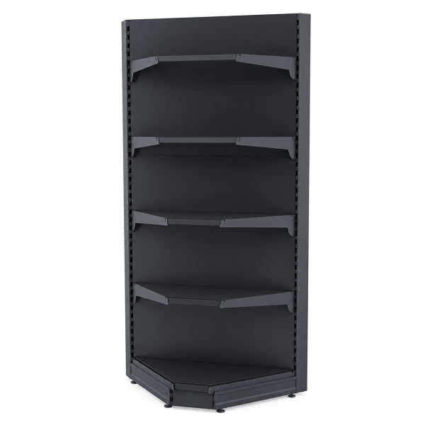 Raft comercial de colț interior - H:2240mm x  L:1000mm x W:500mm, RAL 7016
