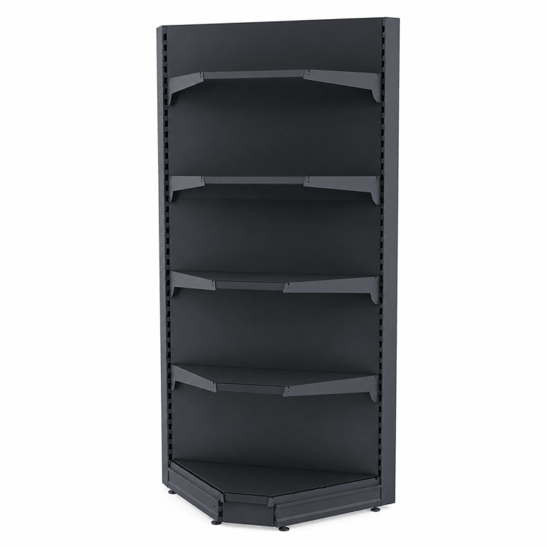 Raft comercial de colț interior - H:2240mm x  L:1000mm x W:500mm, RAL 7016