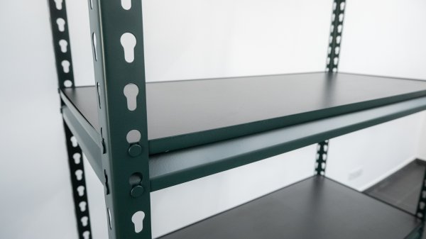 Raft tip polita - H:1830mm x L:900mm x W:380mm, polita pal laminat, verde - Handlekraft Raft tip polita - H:1830mm x L:900mm x W:380mm, polita pal laminat, verde