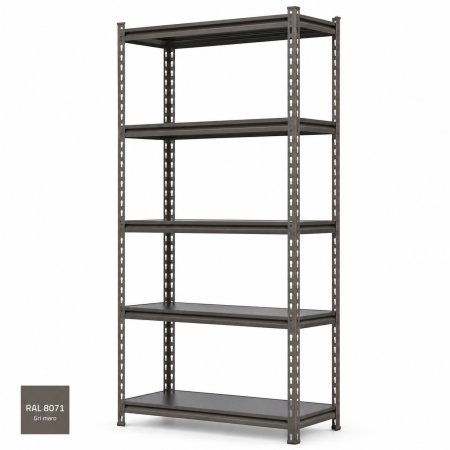 Raft tip polita - H:1830mm x L:900mm x W:380mm, polita pal laminat, maro