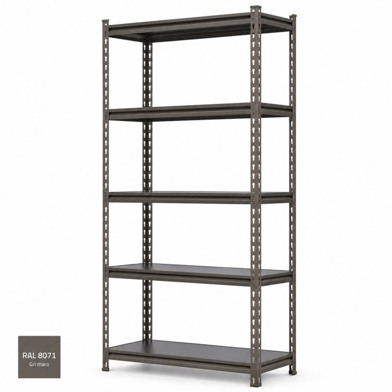 Raft tip polita - H:1830mm x L:900mm x W:380mm, polita pal laminat, maro