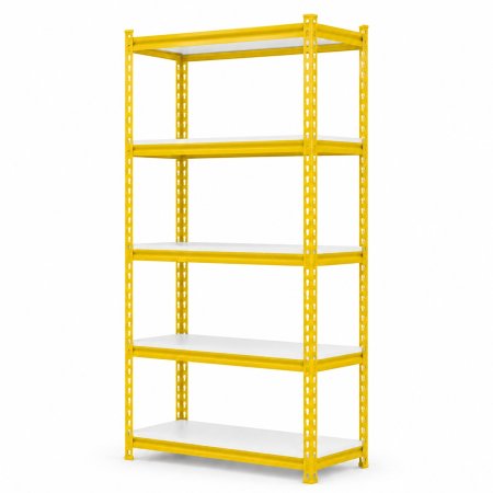 Raft tip polita - H:1830mm x L:900mm x W:580mm, polita pal laminat, galben