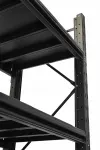 Raft modular calitate premium – H:2127mm x L:1040mm x W:815mm, 200kg/nivel, include 4 polite metalice