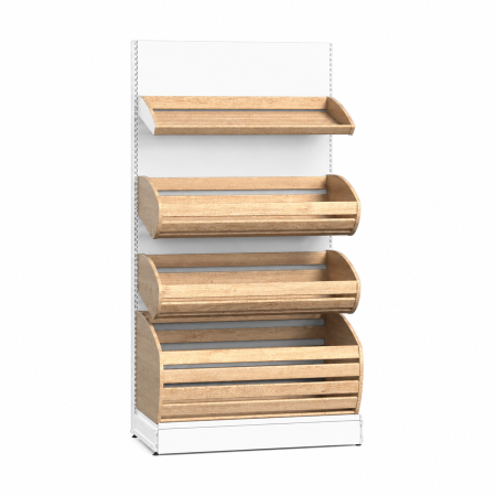 Raft panificație și patiserie - H:1960mm x L:1040mm x W:680mm, RAL 9016