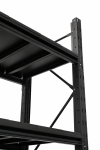 Raft modular calitate premium – H:2127mm x L:1960mm x W:615mm, 300kg/nivel, include 4 polite metalice