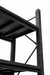 Raft modular calitate premium – H:2127mm x L:1040mm x W:815mm, 200kg/nivel, include 4 polite metalice