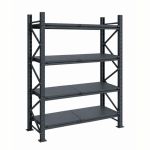 Raft modular calitate premium – H:2584mm x L:1350mm x W:615mm, 200kg/nivel, include 4 polite metalice