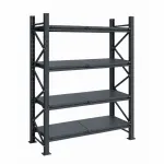 Raft modular calitate premium – H:2127mm x L:1040mm x W:815mm, 200kg/nivel, include 4 polite metalice
