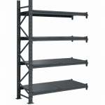 Raft modular calitate premium, tip extensie – H:2127mm x L:1295mm x W:615mm, 200kg/nivel, include 4 polite metalice