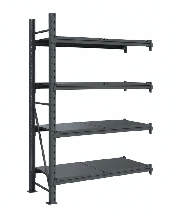 Raft modular calitate premium, tip extensie – H:2127mm x L:1295mm x W:615mm, 200kg/nivel, include 4 polite metalice