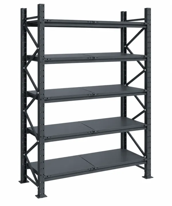 Raft modular calitate premium – H:2127mm x L:1040mm x W:815mm, 200kg/nivel, include 5 polite metalice