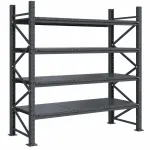 Raft modular calitate premium – H:2127mm x L:1655mm x W:815mm, 250kg/nivel, include 4 polite metalice