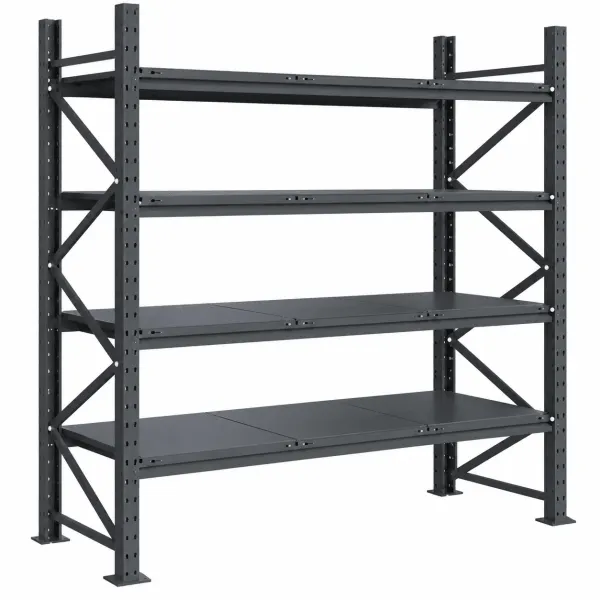 Raft modular calitate premium – H:2127mm x L:1655mm x W:815mm, 250kg/nivel, include 4 polite metalice