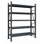 Raft modular calitate premium – H:2127mm x L:1960mm x W:615mm, 300kg/nivel, include 5 polite metalice