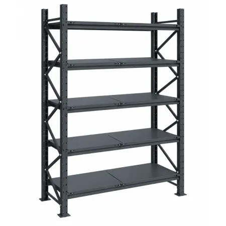Raft modular calitate premium – H:2584mm x L:1350mm x W:615mm, 200kg/nivel, include 5 polite metalice