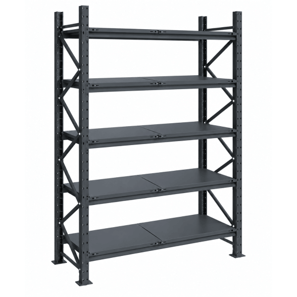 Raft modular calitate premium – H:2127mm x L:1350mm x W:615mm, 200kg/nivel, include 5 polite metalice - Handlekraft Raft modular calitate premium – H:2127mm x L:1350mm x W:615mm, 200kg/nivel, include 5 polite metalice