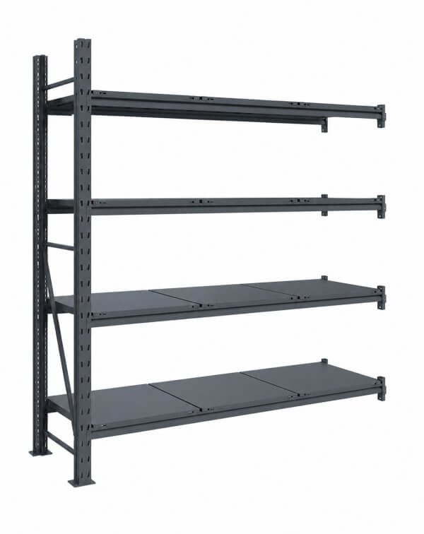Raft modular calitate premium, tip extensie – H:2584mm x L:1905mm x W:615mm, 300kg/nivel, include 4 polite metalice