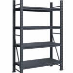 Raft modular calitate premium – H:2127mm x L:1350mm x W:615mm, 200kg/nivel, include 4 polite metalice