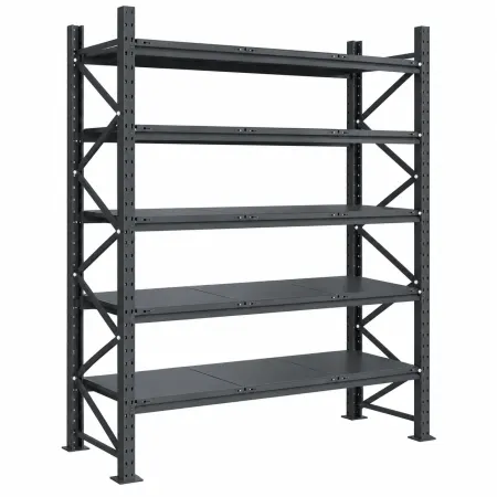 Raft modular calitate premium – H:2584mm x L:1960mm x W:615mm, 300kg/nivel, include 5 polite metalice
