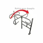 Poarta de acces tip turnichet, dreapta