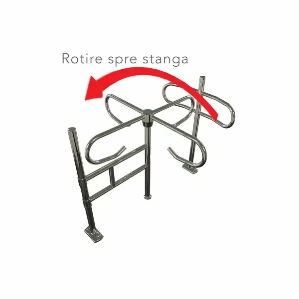 Poarta de acces tip turnichet, stanga