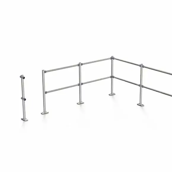 Bara cromata de delimitare - H:1000mm x l:40mm - Handlekraft Bara cromata de delimitare - H:1000mm x l:40mm